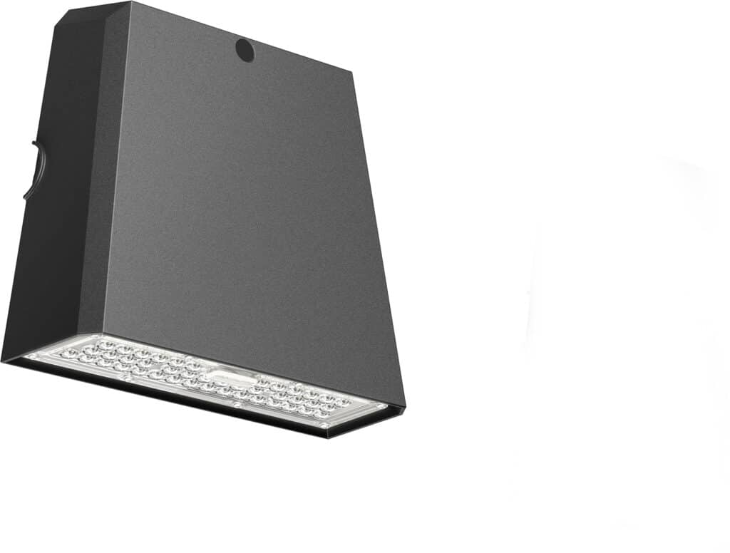 WALLPAK 10W 1250LM 4K SORT ASYM