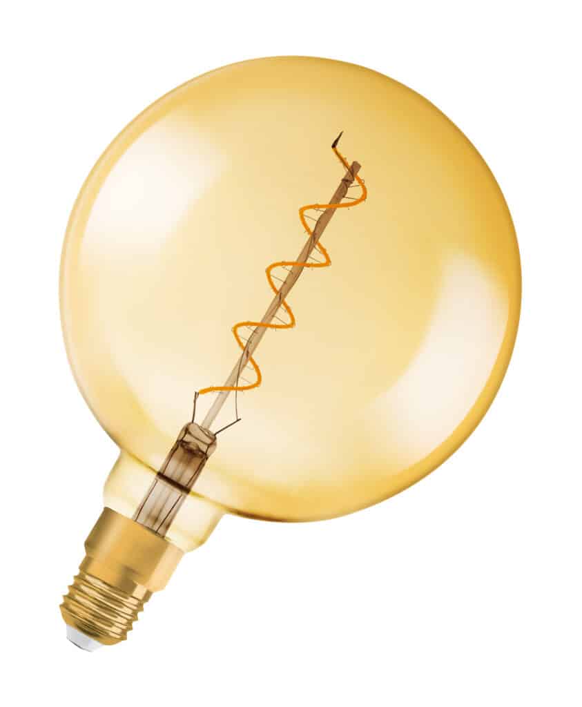 1906 GLOBE FIL GULD 28 4W820E27 DIM