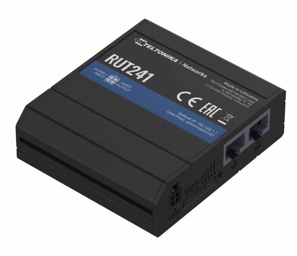 RUT241 4G/LTE CAT 4 INDUSTRIEL ROUTER