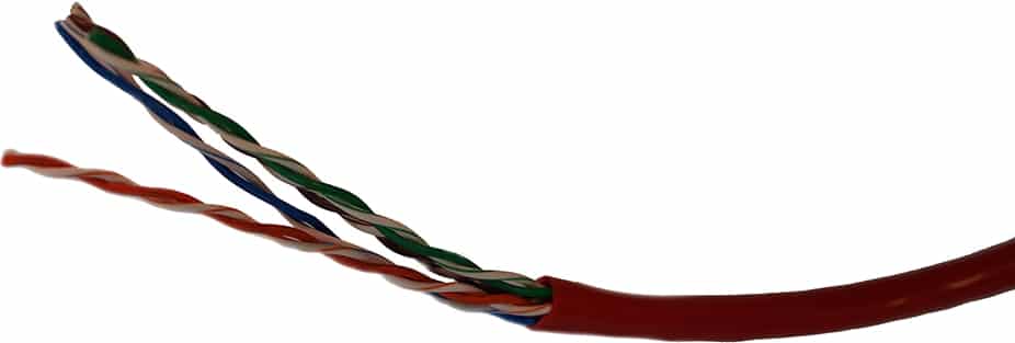 KABEL KAT5E U/UTP PVC FLEXIBEL RÃ˜D 305M