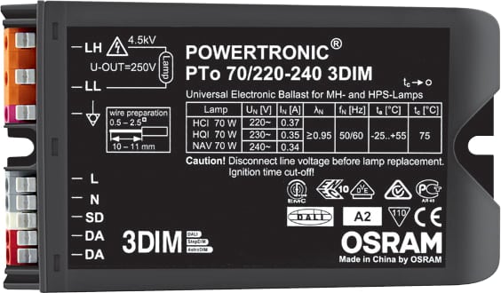 POWERTRONIC PTO 70/220-240 3DIM