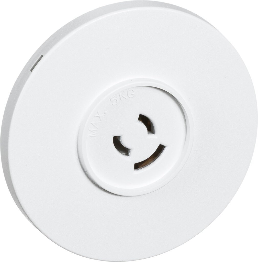 LAMPESTIKKONTAKT Ã˜80 2L+J HVID