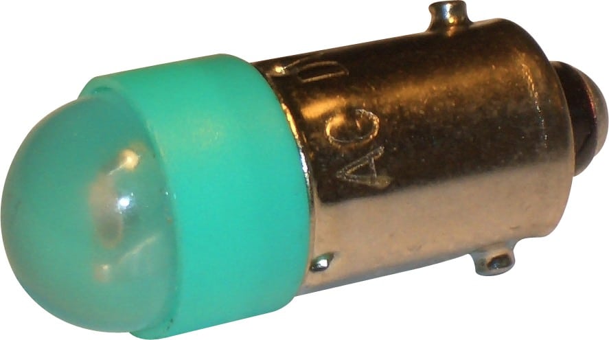 LED Ã˜10X25 BA9S 230VAC/DC GRÃ˜N
