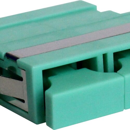 ADAPTER SC DUPLEX OM3 MULTIMODE AQUA
