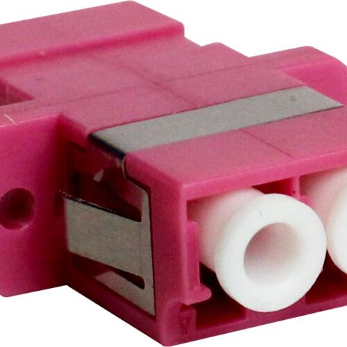 ADAPTER LC DUPLEX OM4 MULTIMODE VIOLET