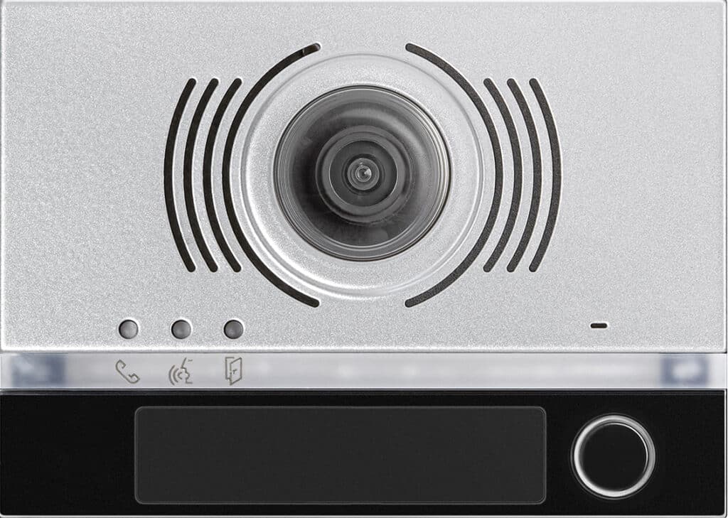 FRONTPLADE TIL AUDIO/VIDEO MED 1 KNAP