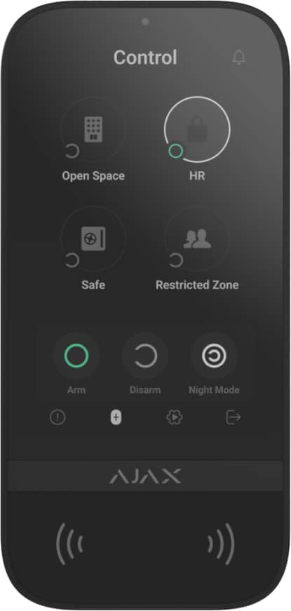 BETJENINGSPANEL, KEYPAD TOUCHSCREEN SORT