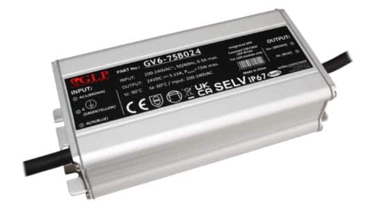 LED DRIVER CV 12V, 75W, IP67
