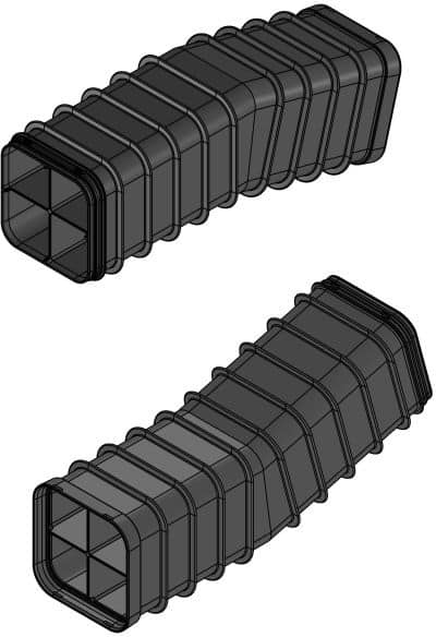 MULTIDUCT 4W XL 15Â° O/N 1M 4X160MM