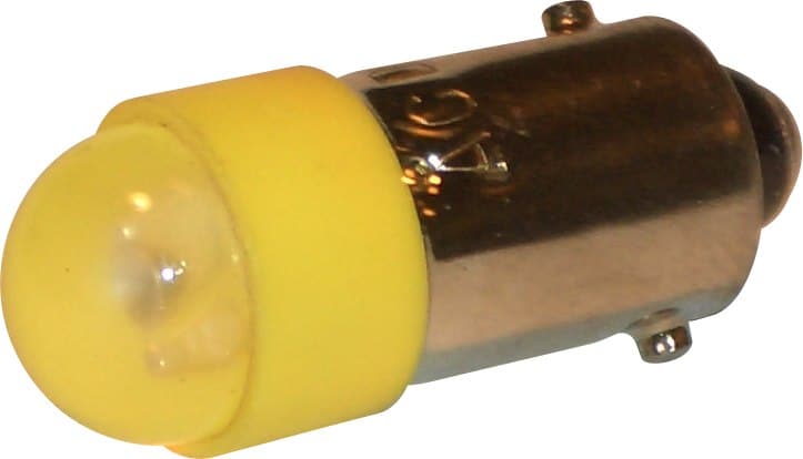 LED Ã˜10X25 BA9S 230VAC/DC GUL