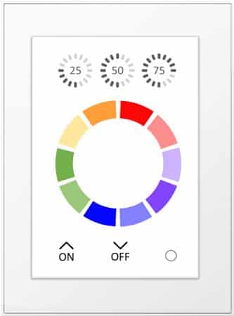 DALI TOUCHPANEL MED RGB FUNKTIONER