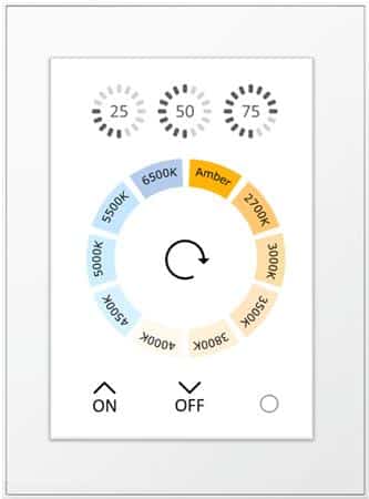 DALI TOUCHPANEL MED TW/HCL FUNKTIONER