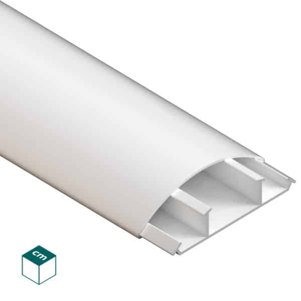 GULVKANAL 75X18 MM HVID 2 METER