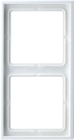 JUNG LS 990 RAMME 2 MODUL HVID
