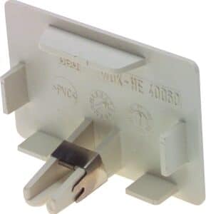 ENDESTYKKE 20X35 MM GRÃ… RAL 7035