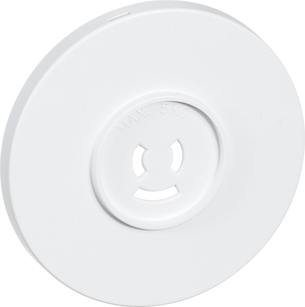AFDÃ†KNING Ã˜80 F/LAMPESTIKK.HVID