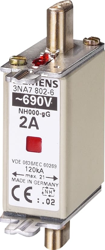 SIKRING NH000 GG 63A 500V MELD.