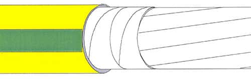 KABEL UX 1000V 1G70 GRÃ˜N/GUL