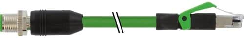 M12 MALE0Â° X-COD. / RJ45 MALE0Â° GIGABIT