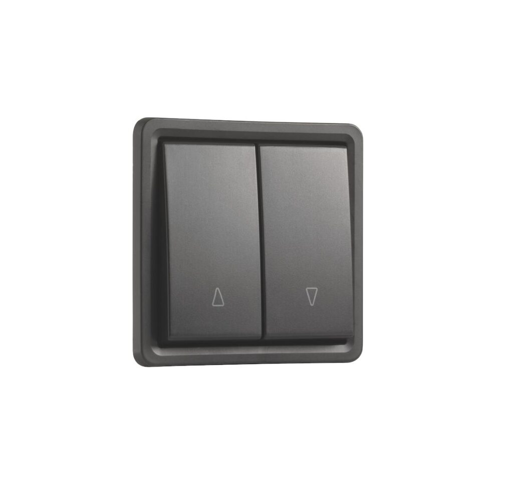 JALOUSIAFBRYDER, 10A, IP55, SORT