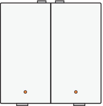2-TRYK M. LED, WHITE, NHC