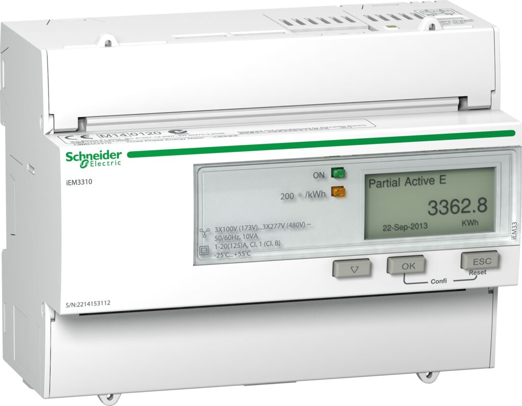 3-FASET KWH MÃ…LEINSTRUMENT 125A PULS MID