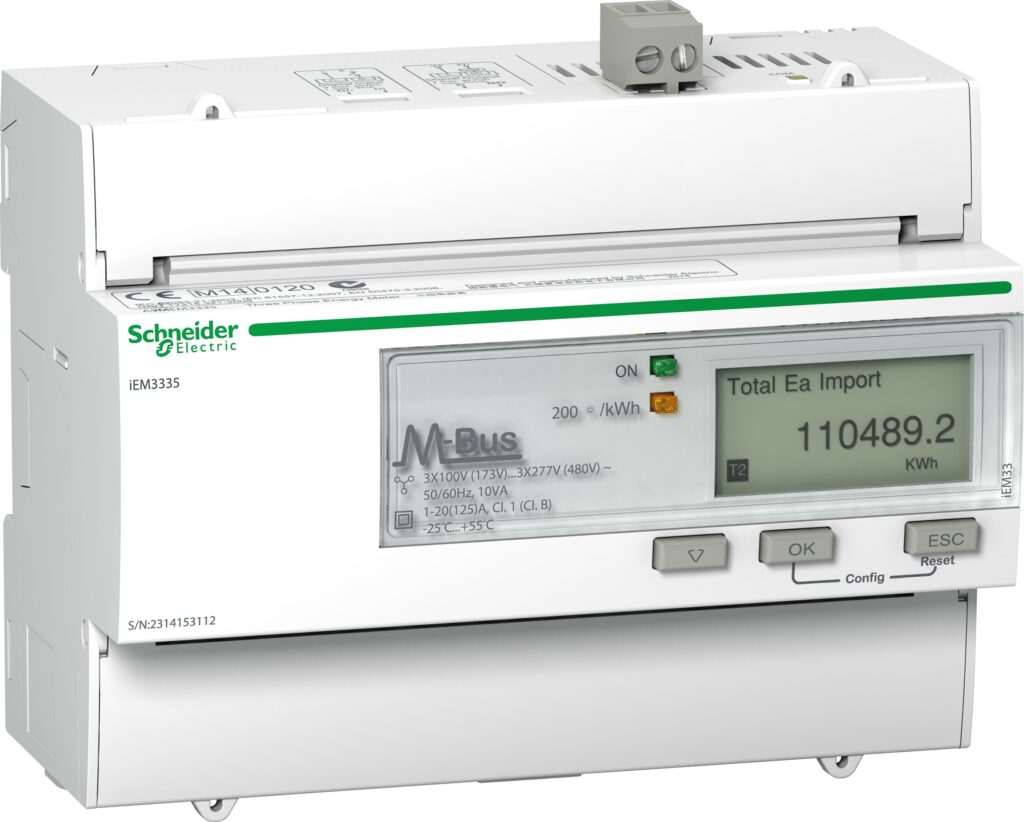 3-FASET KWH MÃ…LEINSTRUMENT 125A MBUS MID