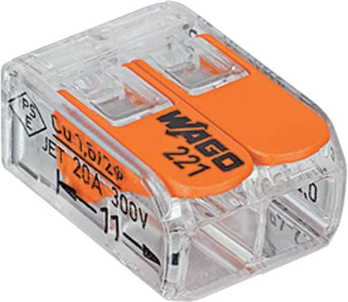 WAGO SAMLEMUFFE 2 X 4 MM2 TRANSPARENT
