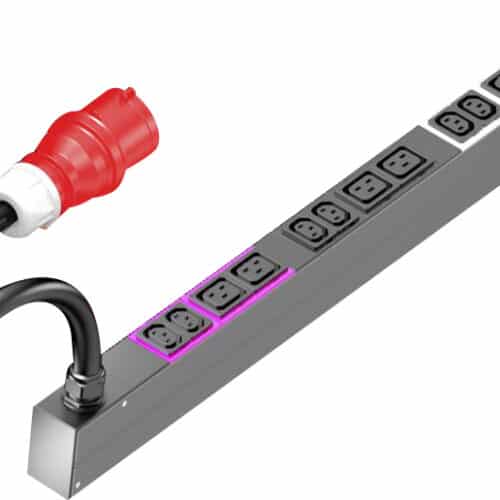 PDU BASIC 16A/3P CEE 6XC13+6XC19