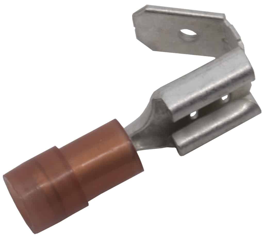 SPADEMUFFE M/AFGR 0,5-1,5MMÂ² 6,3X0,8 RÃ˜D