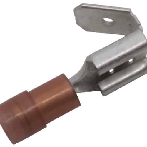 SPADEMUFFE M/AFGR 0,5-1,5MMÂ² 6,3X0,8 RÃ˜D
