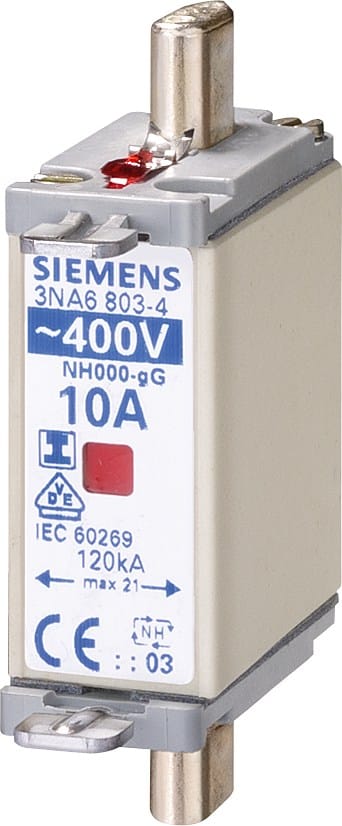 SIKRING NH000 GG 63A 400V ISOL.