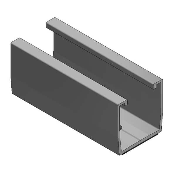 ALU TRAPEZ PROFILE L=120MM + EPDM