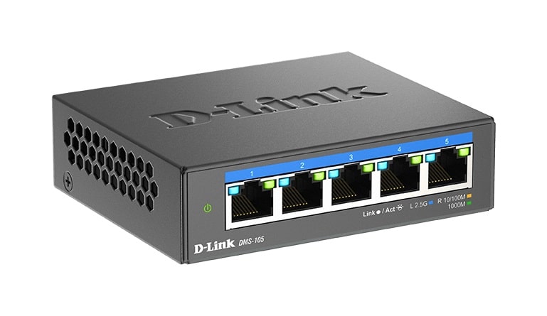 SWITCH 5X 10/100/1000/2500 UNMANAGED