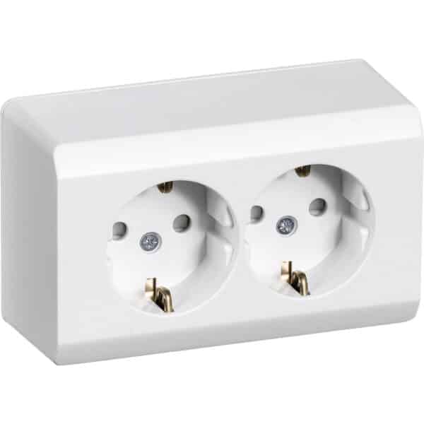 DOBB.STIKKONT.STANDARD,SCHUKO,LK-HVID