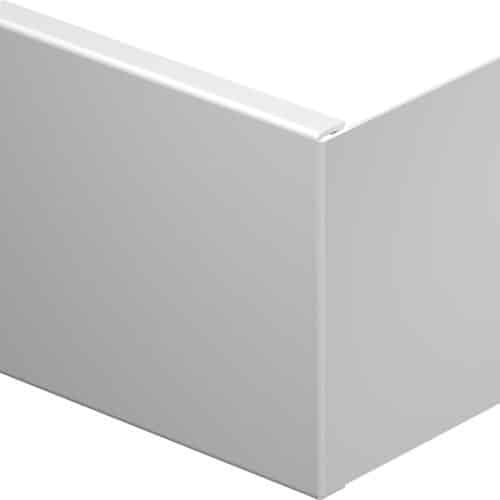 WDK ENDESTYKKE 100X130 MM HVID RAL 9010