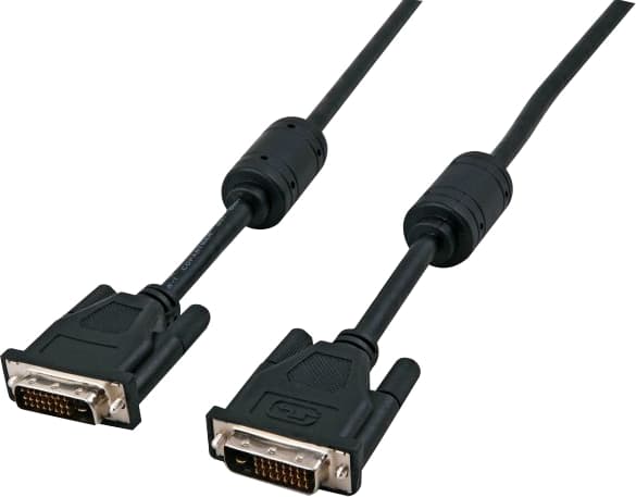 DVI KABEL DUAL LINK, AWG30, SORT, 3,0M