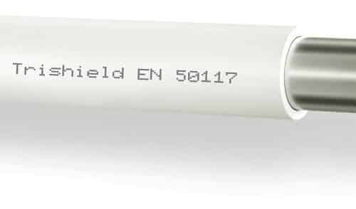 ANTENNEKABEL HQ 113 HVID PLASTSPOLE 250M