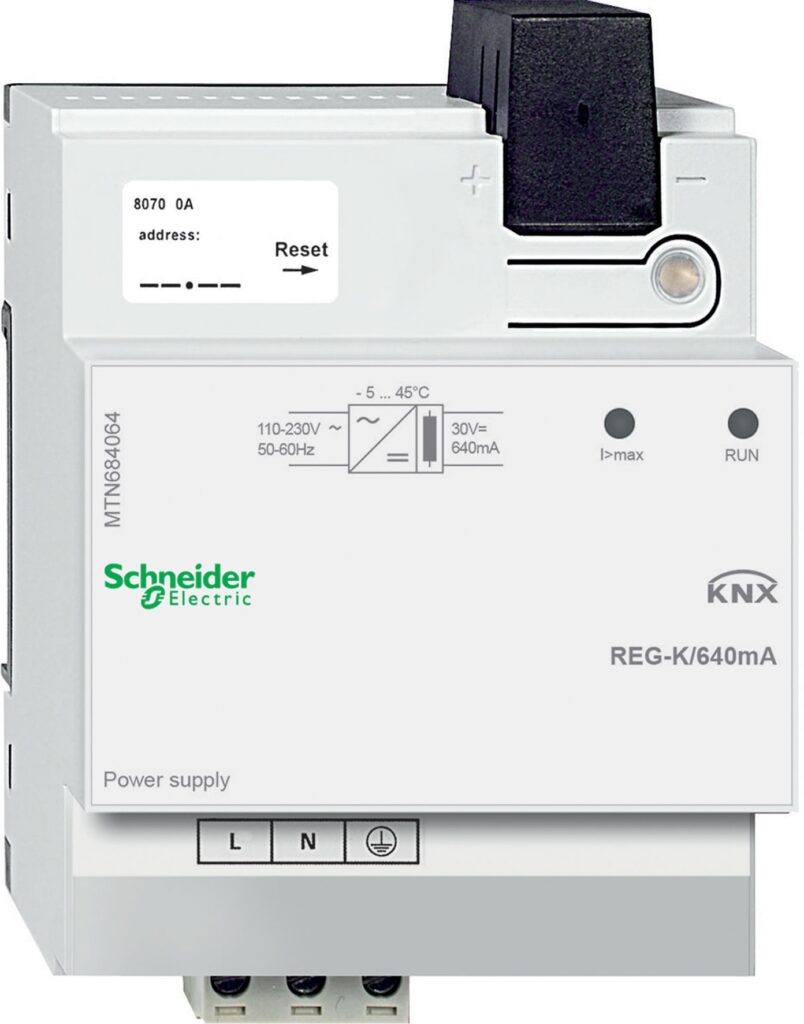KNX SPÃ†NDINGSFORSYN. DIN 640MA