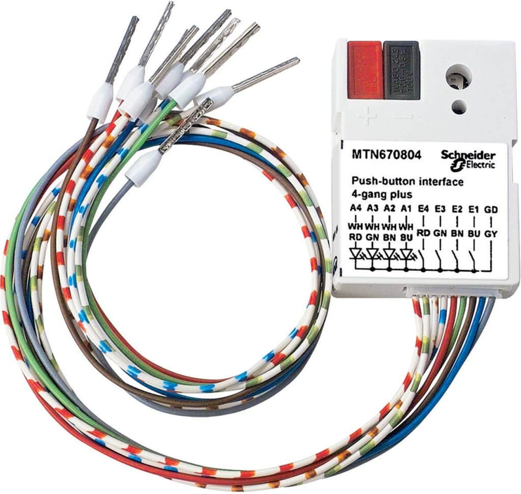 KNX BINÃ†R INDGANG 4X3V, AFBR.INTERFACE