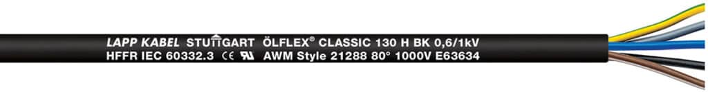 Ã–LFLEX CLASSI 130H BK 0,6/1kV 3G1,5 T500
