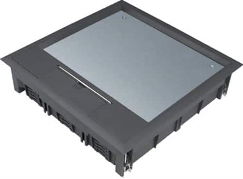 KOMPLET GULVBOKS 244X244MM 5MM LÃ…G SORT