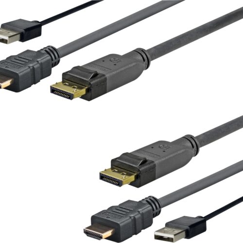 PRO HDMI OG USB TIL DISPLAYPORT 5M