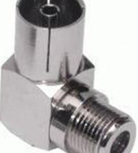 IEC COAX HUN - F-CONN HUN VINKEL ADAPTER