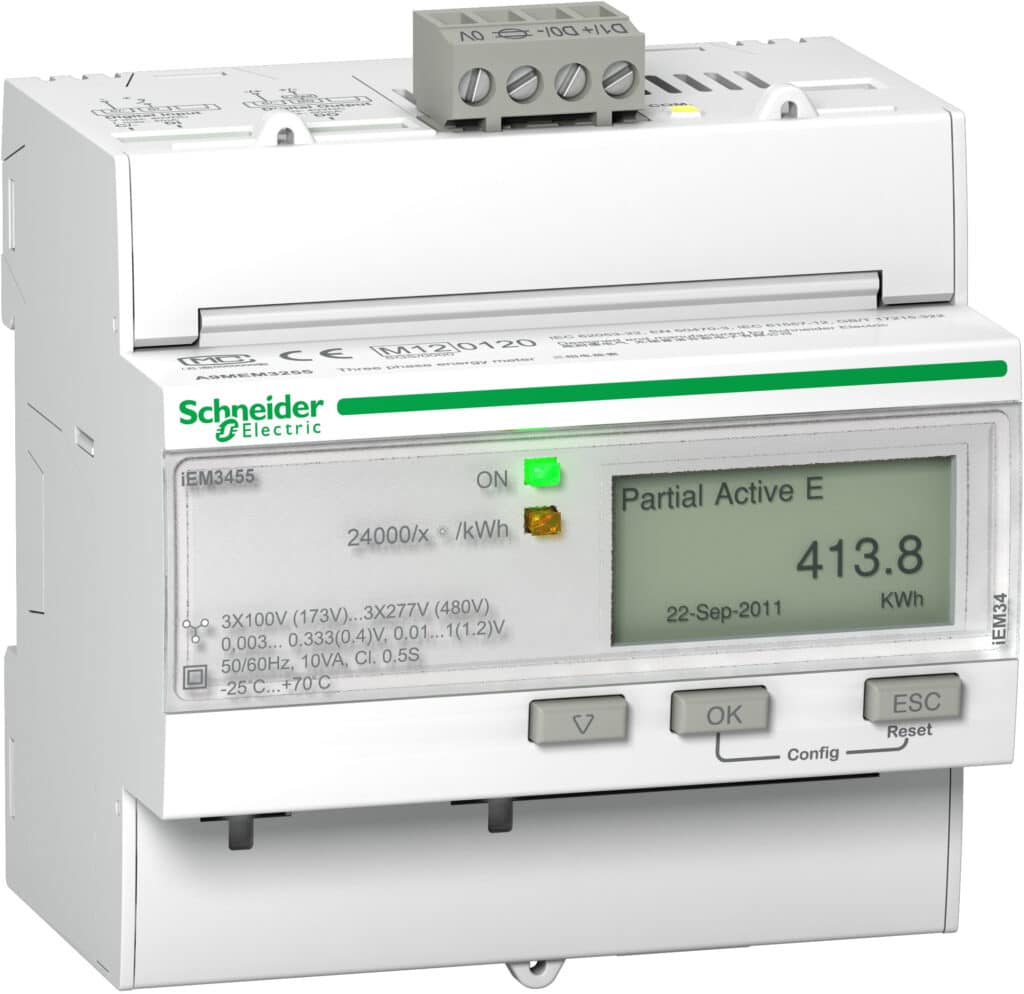 kWh-mÃ¥ler 3P+N 400V ROGOWSKI MODBUS