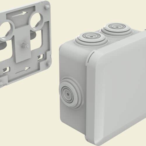 PLEXOÂ FORGRENINGSDÃ…SE 80 X 80 MM