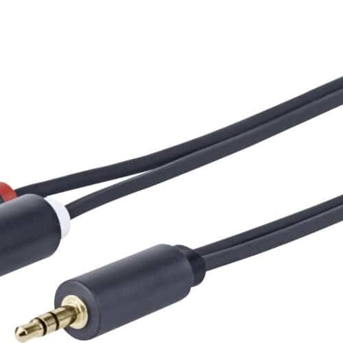 AUDIOKABEL 3,5MM MINIJACK - RCA H-H 20M
