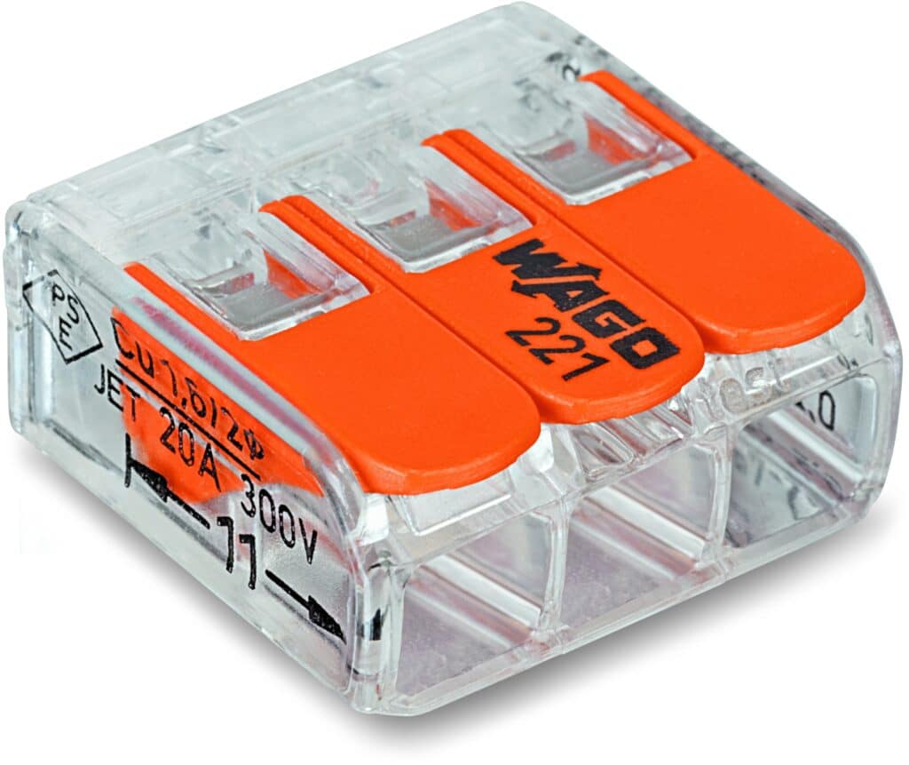 WAGO SAMLEMUFFE 3 X 4 MM2 TRANSPARENT