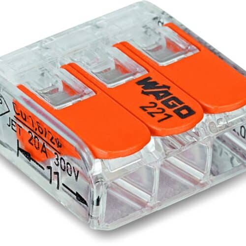 WAGO SAMLEMUFFE 3 X 4 MM2 TRANSPARENT