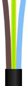 LEDNING 3G0,75 H03VV-F SORT R100